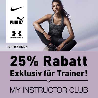 25 % Rabatt für Fitnesstrainer